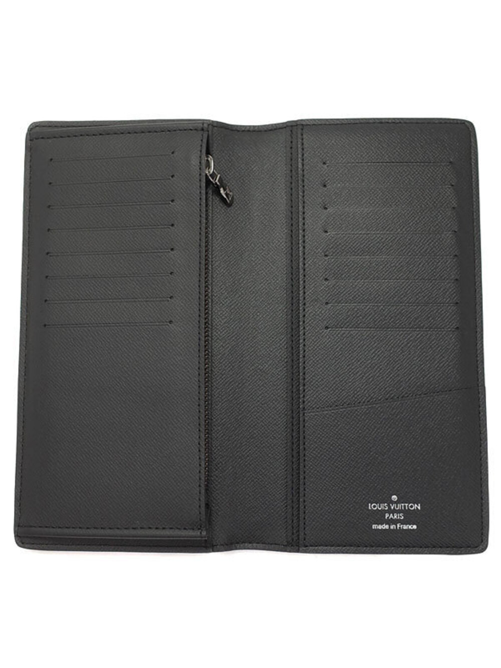 Louis Vuitton Bi fold Black Eclipse Long Brazza Portefeuille Wallet Monogram - Picture 3 of 5